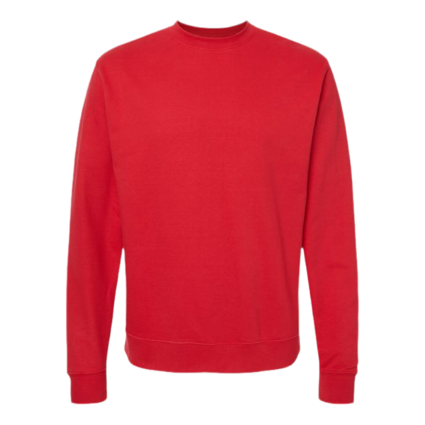 red Crew neck sweatshirt